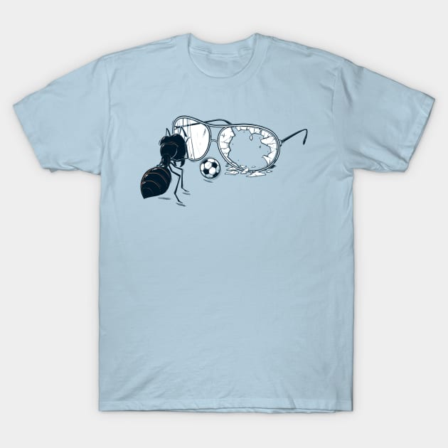 Broken glasses T-Shirt by raxarts